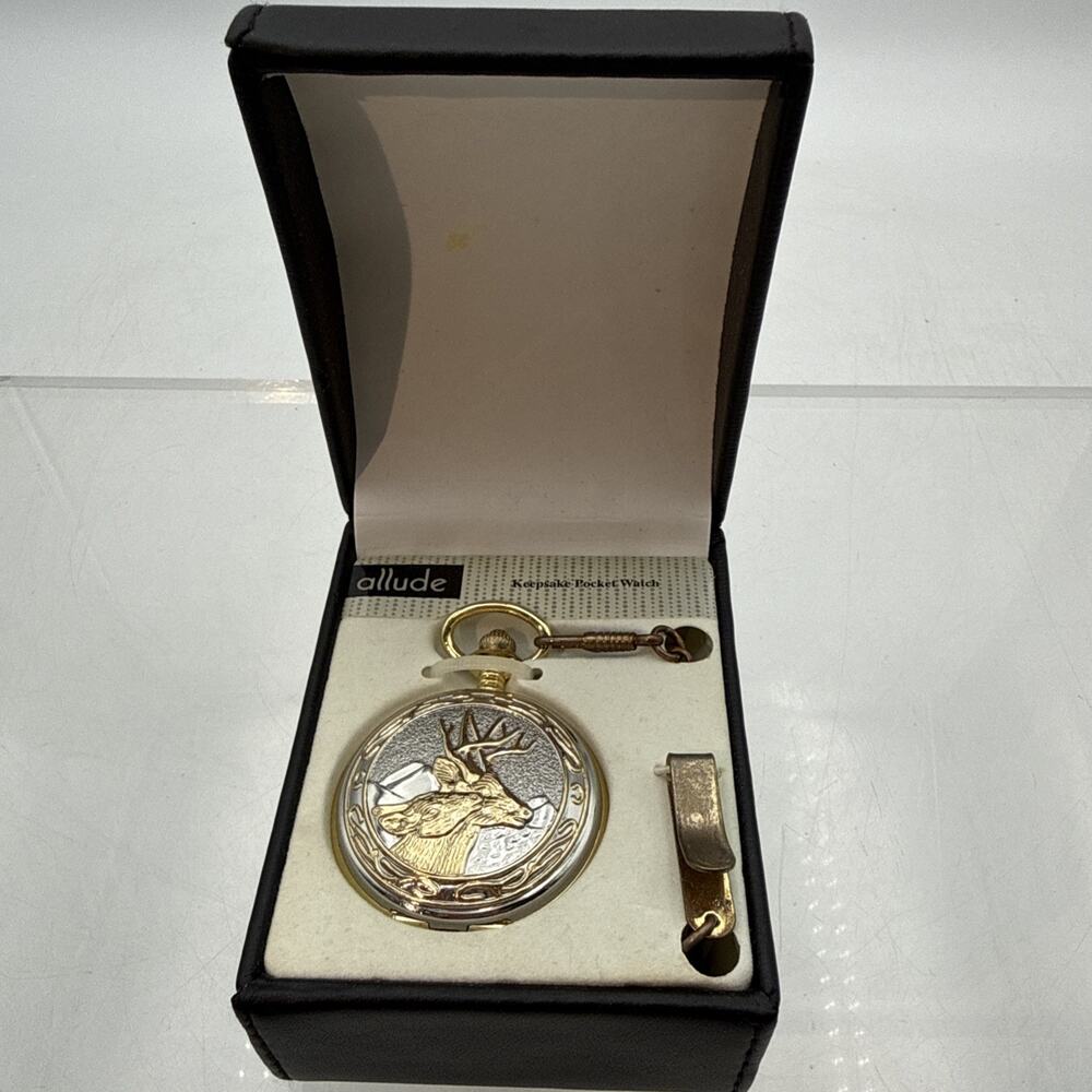 Allude Keepsake Pocket Watch - Buck New In Package